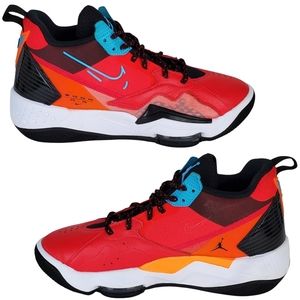 Nike Jordan zoom 92 lace up sneakers hot pink, blue ck9184 600 womens size 8